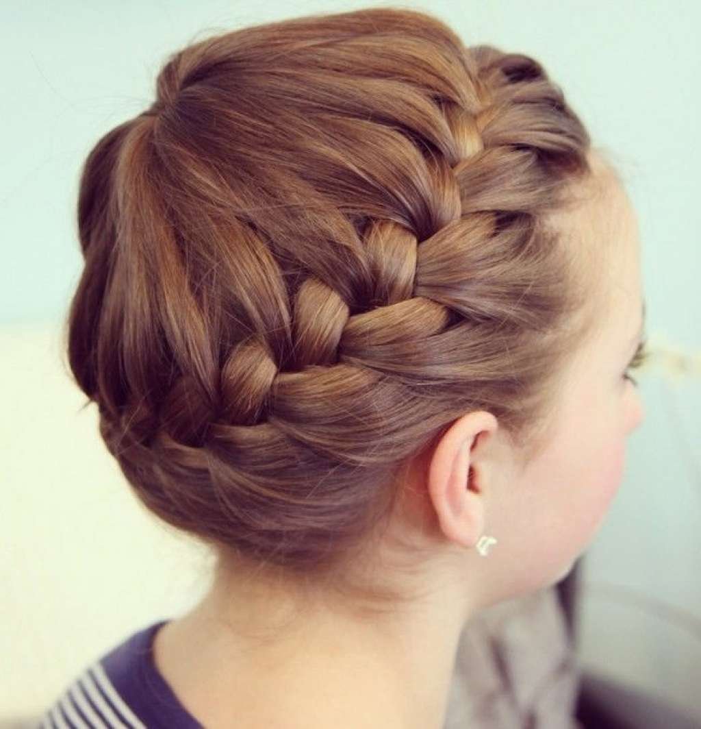 Прическа корзинка