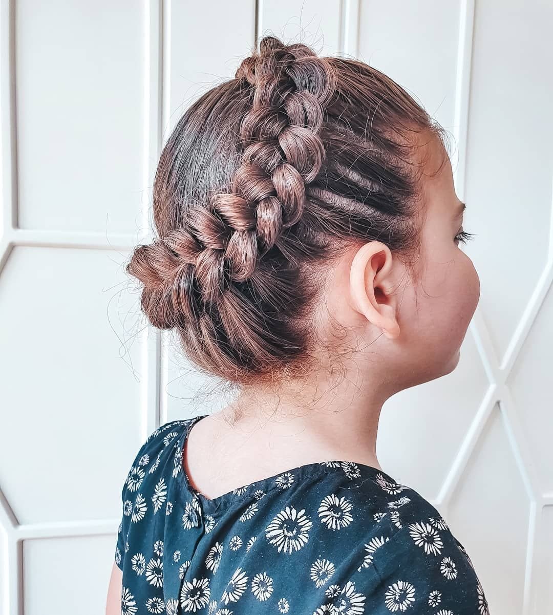 Прическа корзиночка для девочки