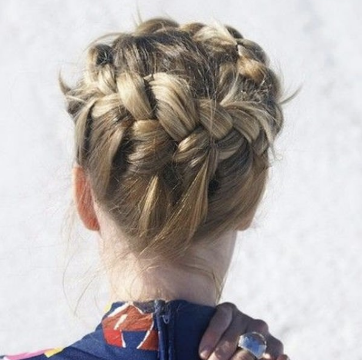 Прическа корзинка