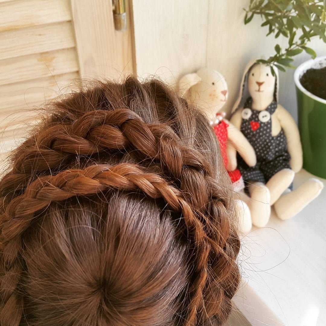 Прическа корзиночка для девочки