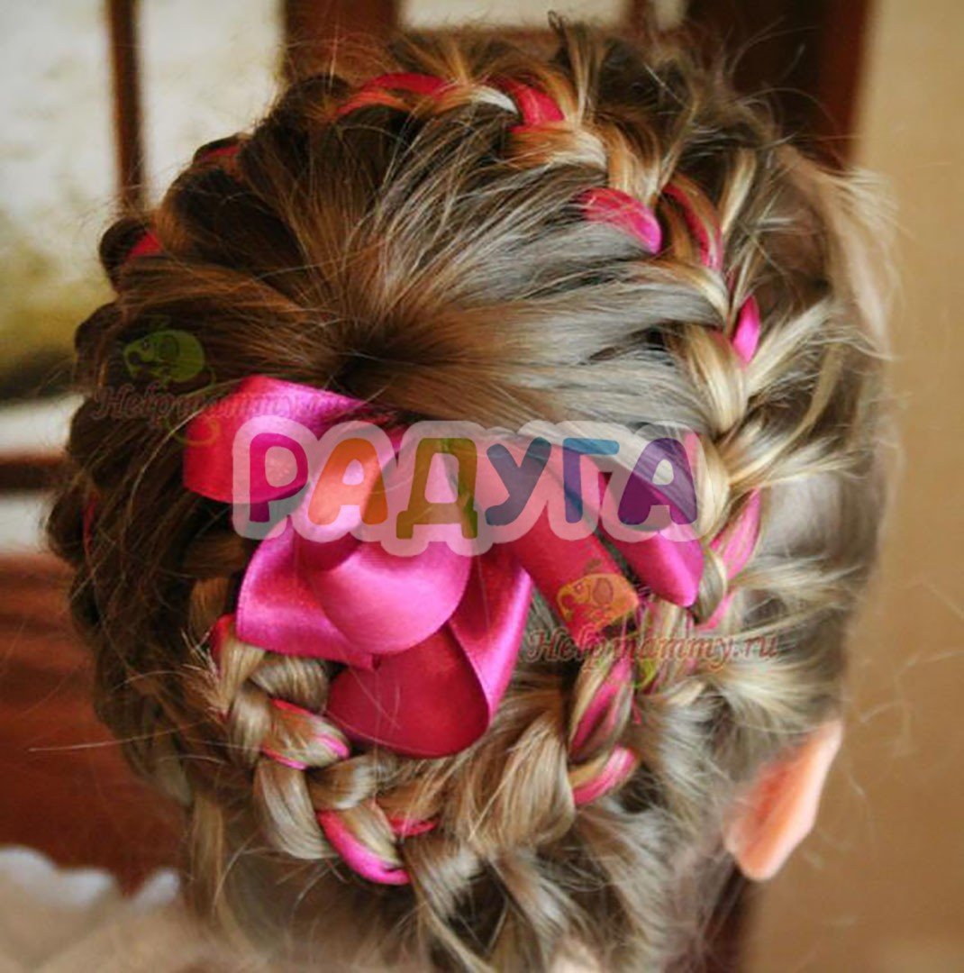 Прическа корзиночка для девочки