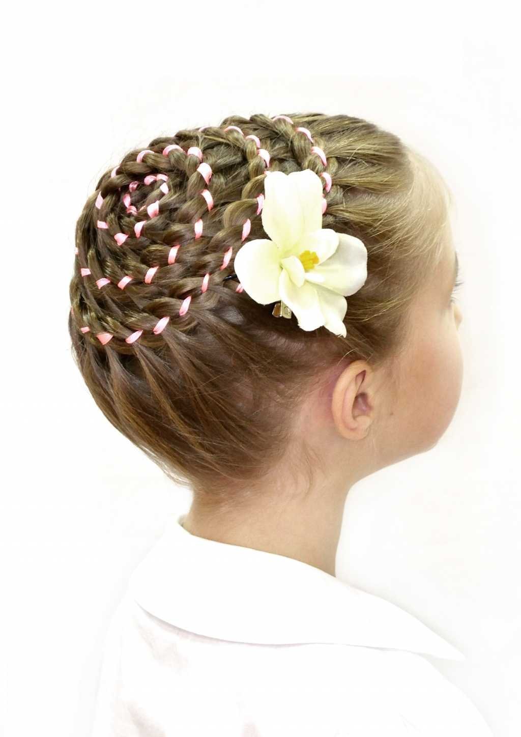 Корзиночка прическа для девочки вокруг головы