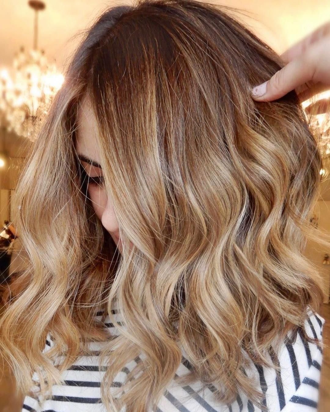 Вуальное мелирование на русые