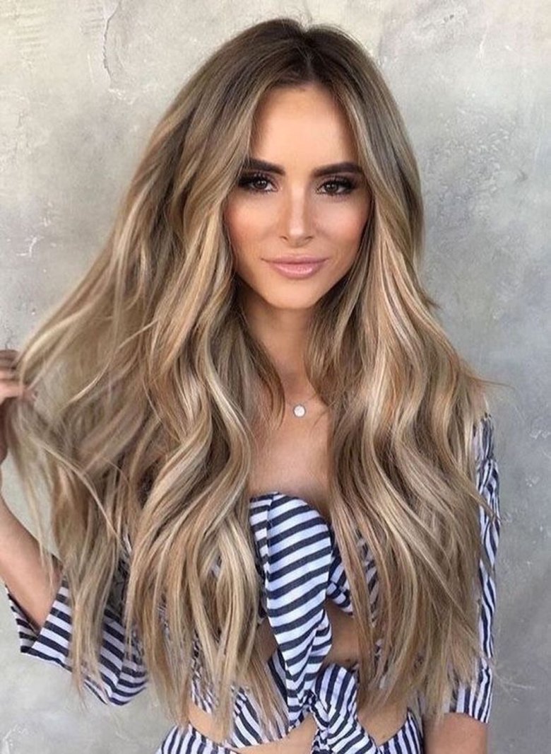 Мелирование теплыми оттенками