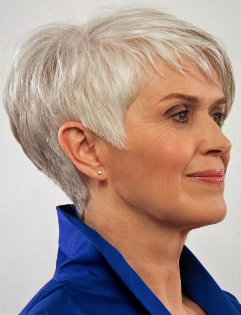 Birgit Schrowange Седая