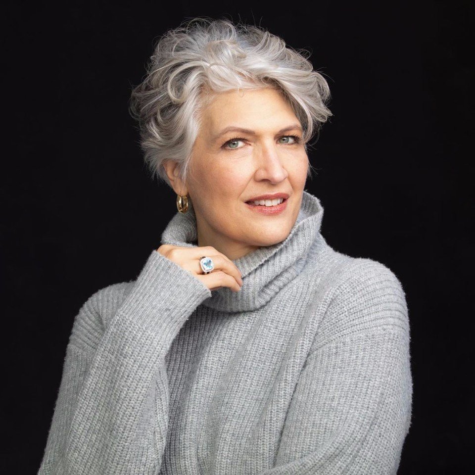 Пикси для седых волос 60