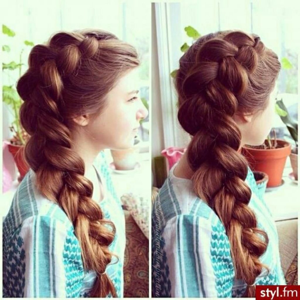 Объёмные косы на длинные волосы для девочек