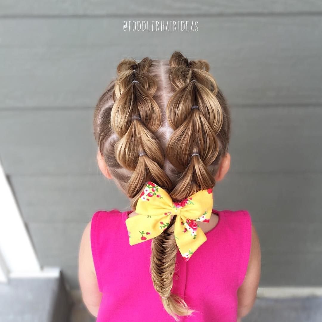 Детские прически с колосками