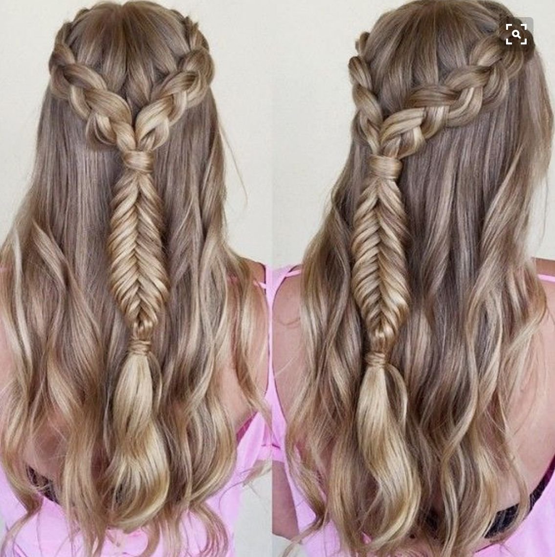 Прическа на распущенные волосы ребенку