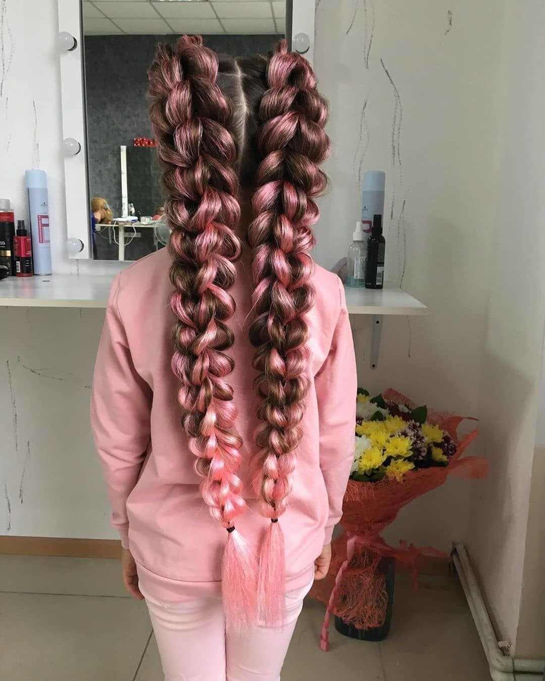 3д косички с канекалоном