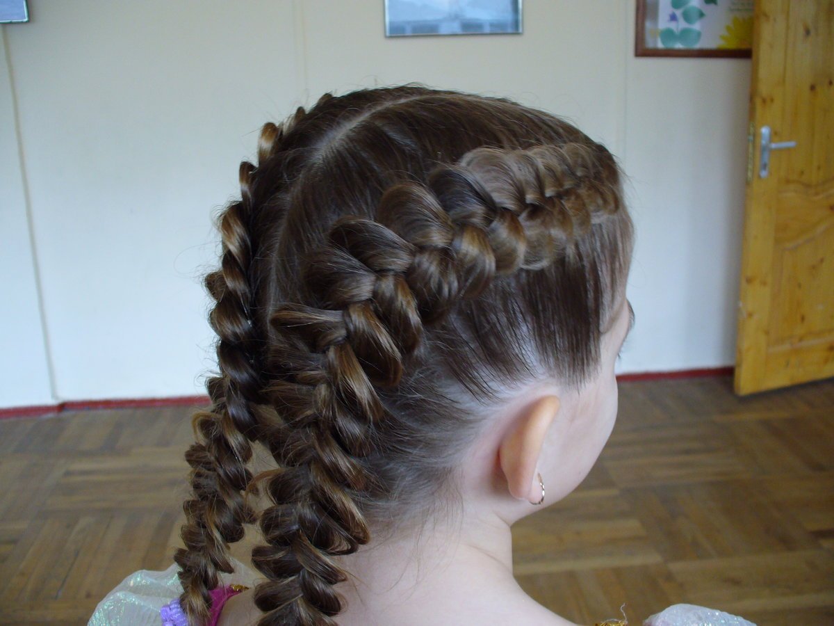 Французские косы для девочек для садика