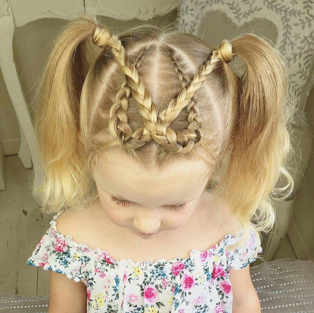 Прическа для маленькой девочки в садик