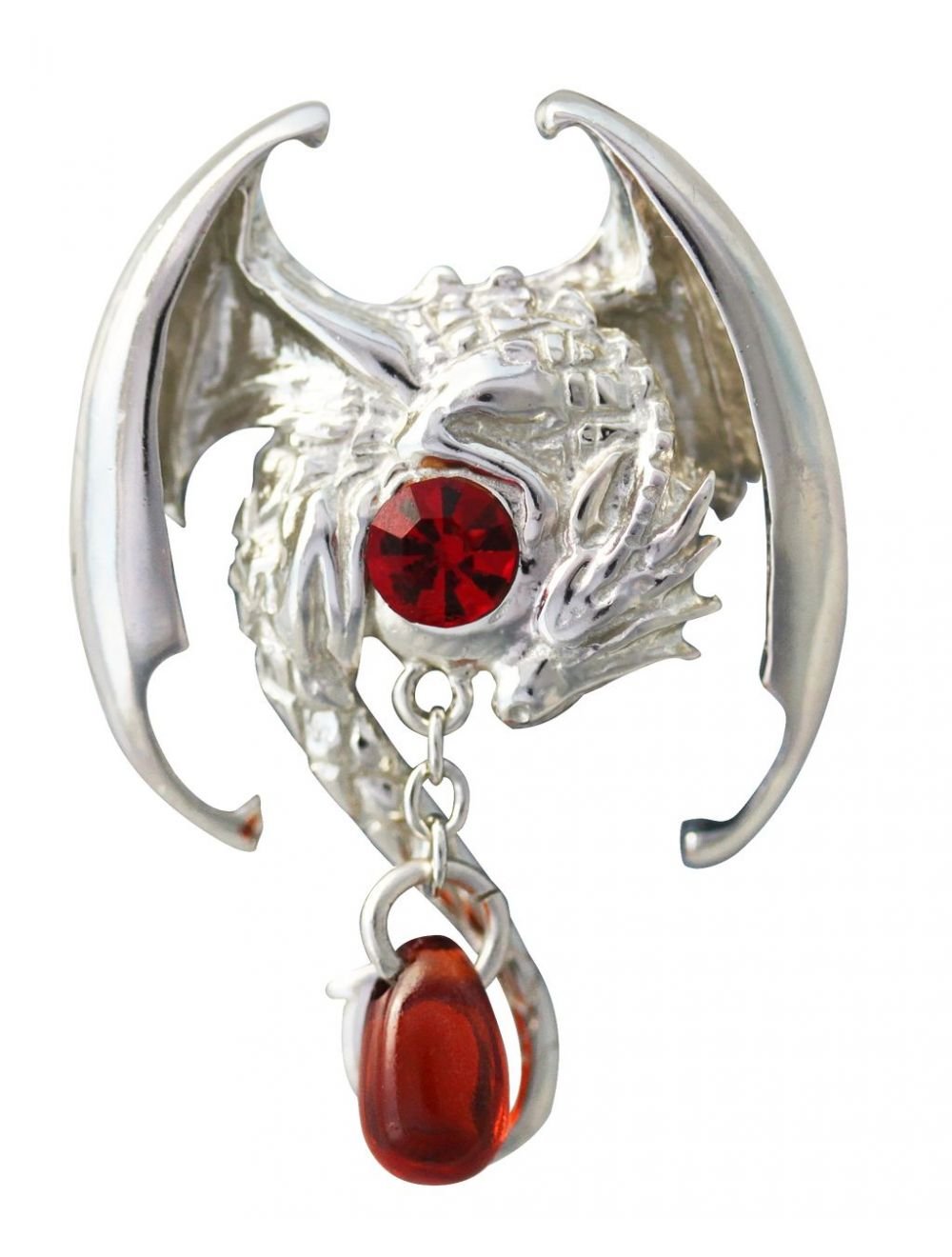 Кулон с розовым камнем