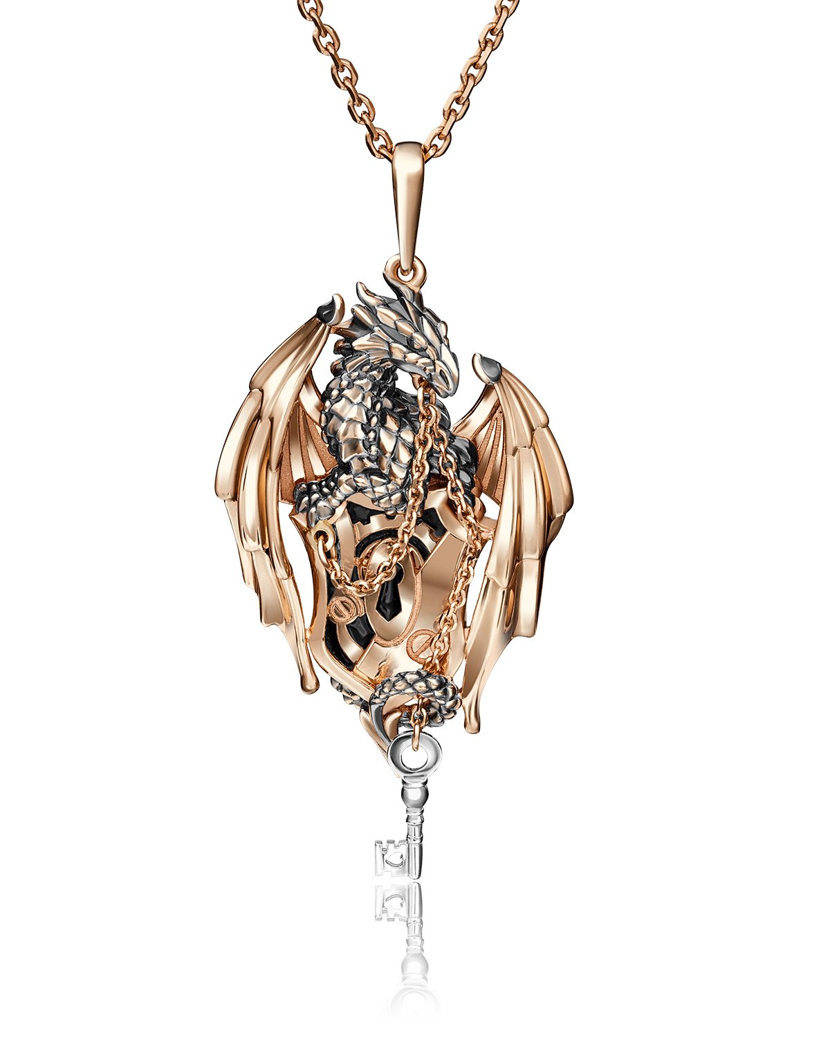 Ожерелье голубой дракон