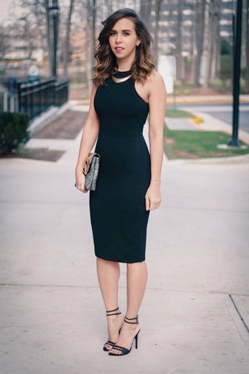 Макияж Вечерний под черное платье