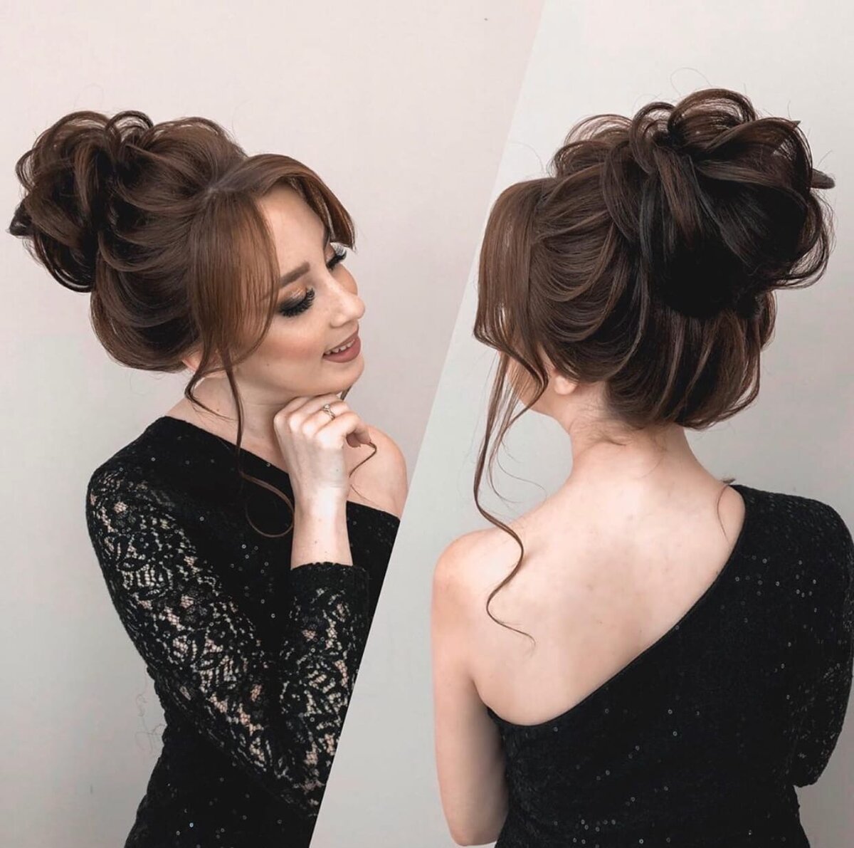 Прическа под классическое платье