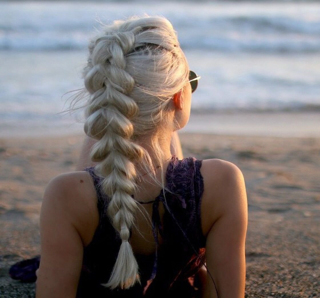 Коса со спины