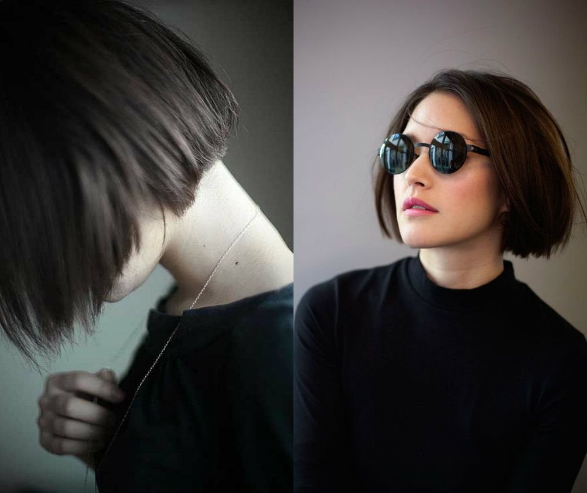 Стрижка ровный срез на короткие волосы