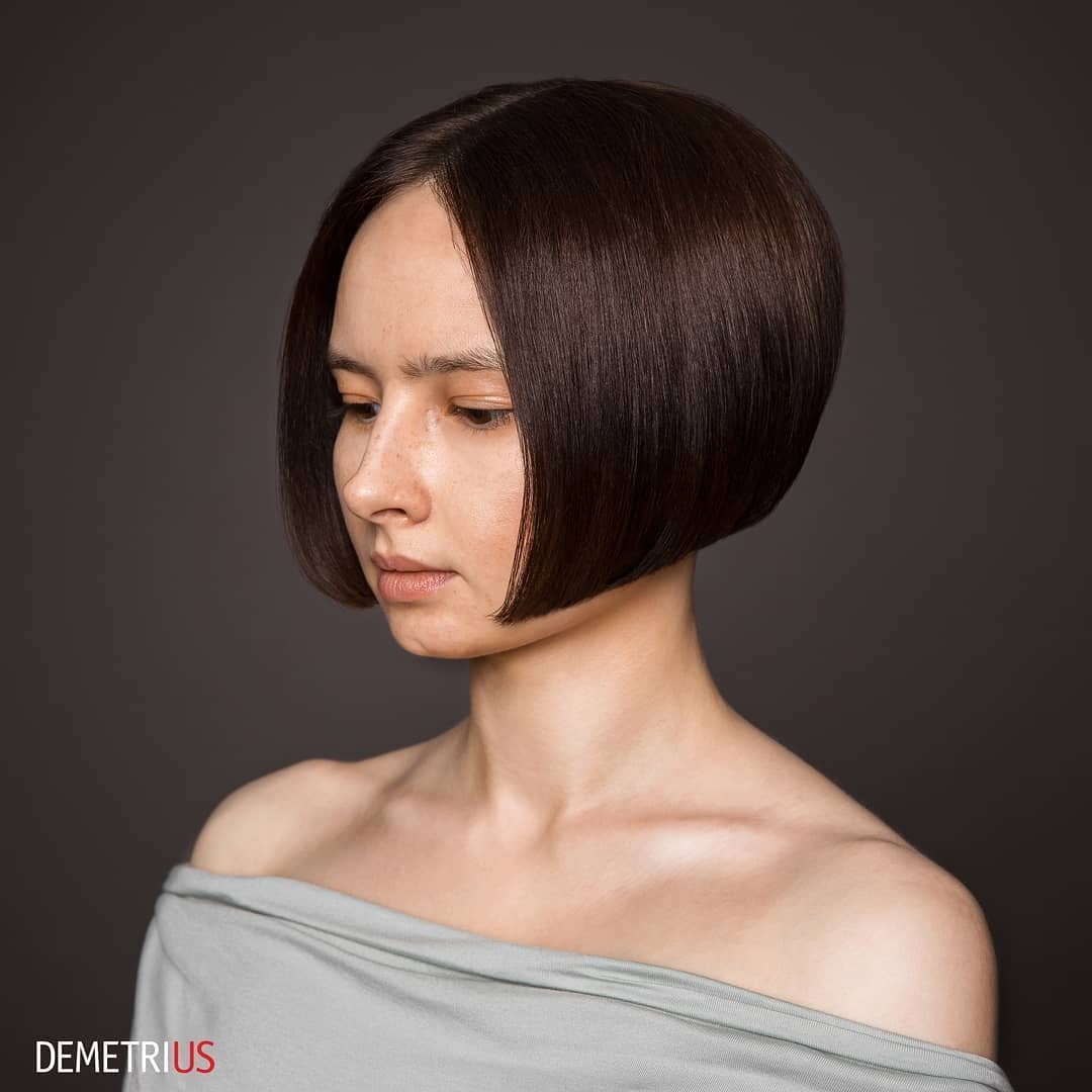 Каре на короткие волосы без челки