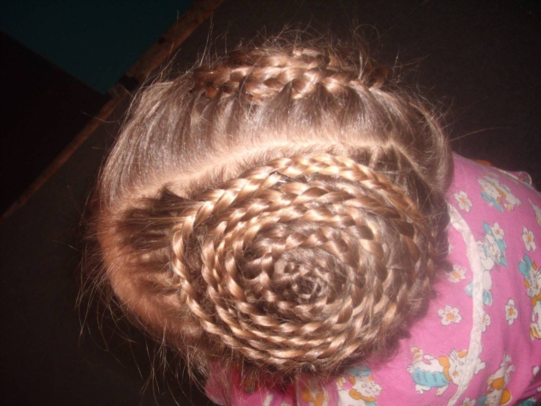 Интересные 2 косички для детей