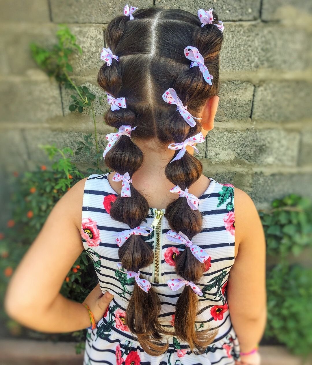 Причёски с резиночками для девочек