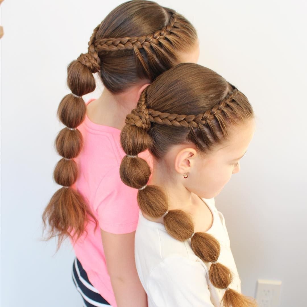 Детские прически с бантами