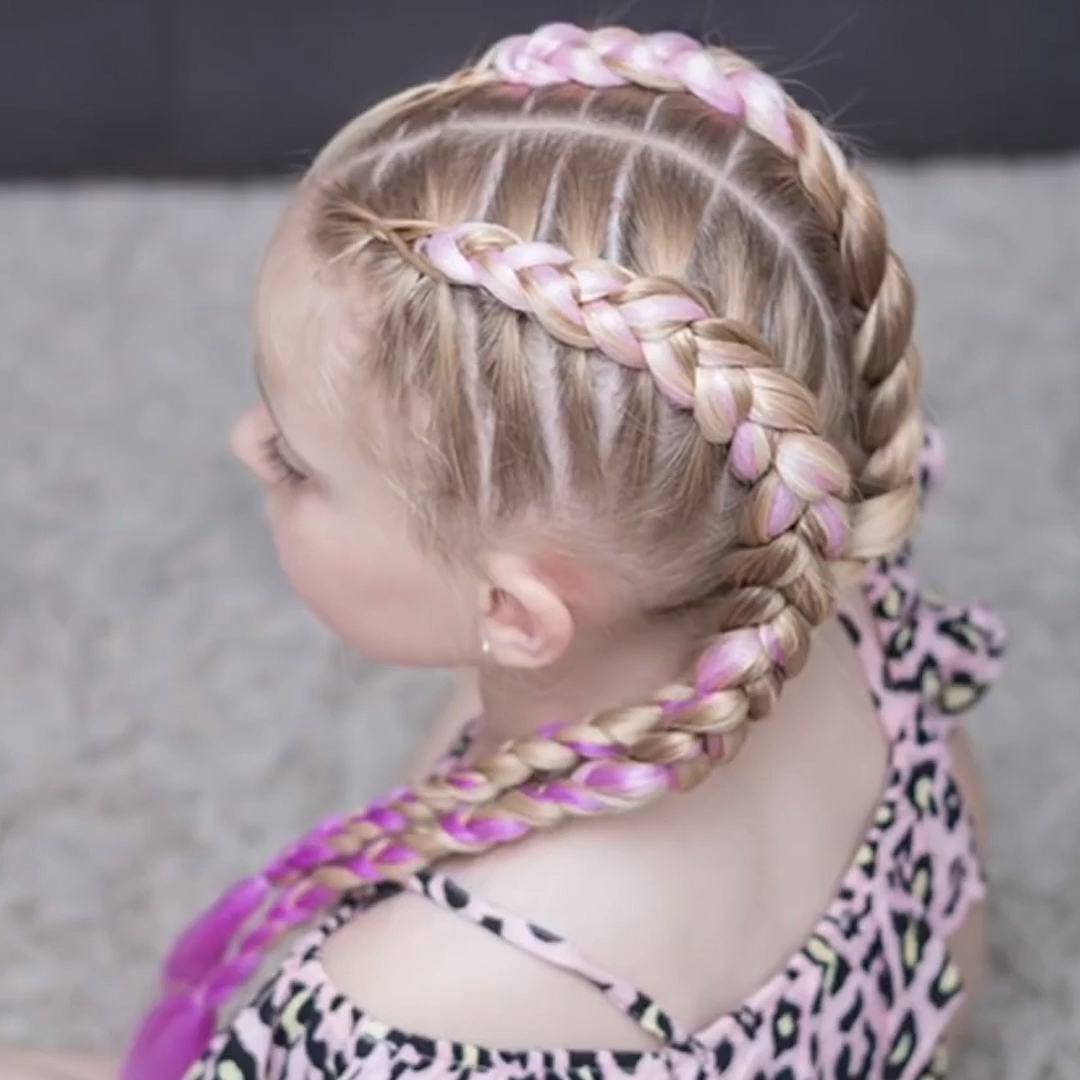 Прически с ленточками для девочек