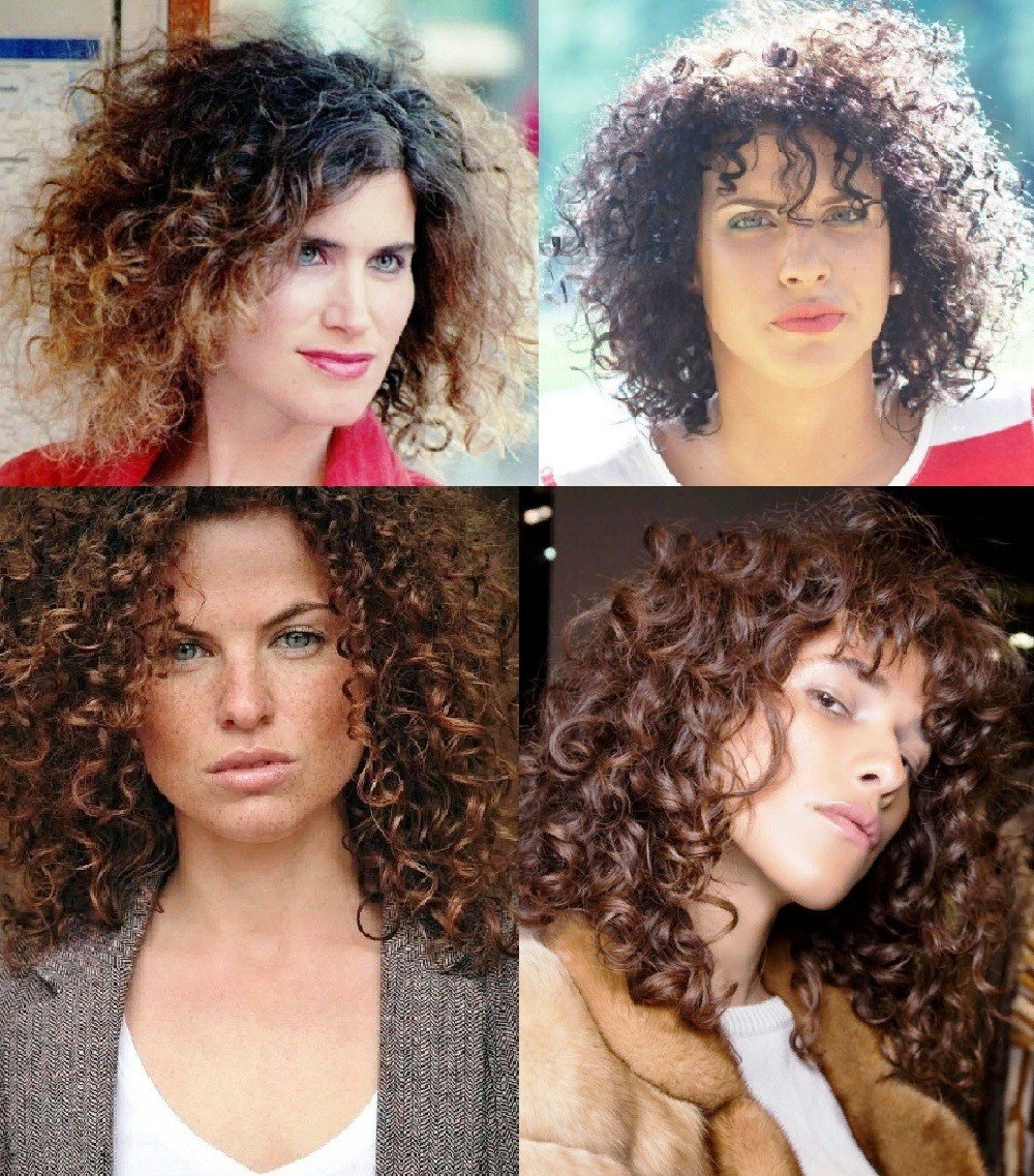 Химическая завивка с эффектом мокрых волос