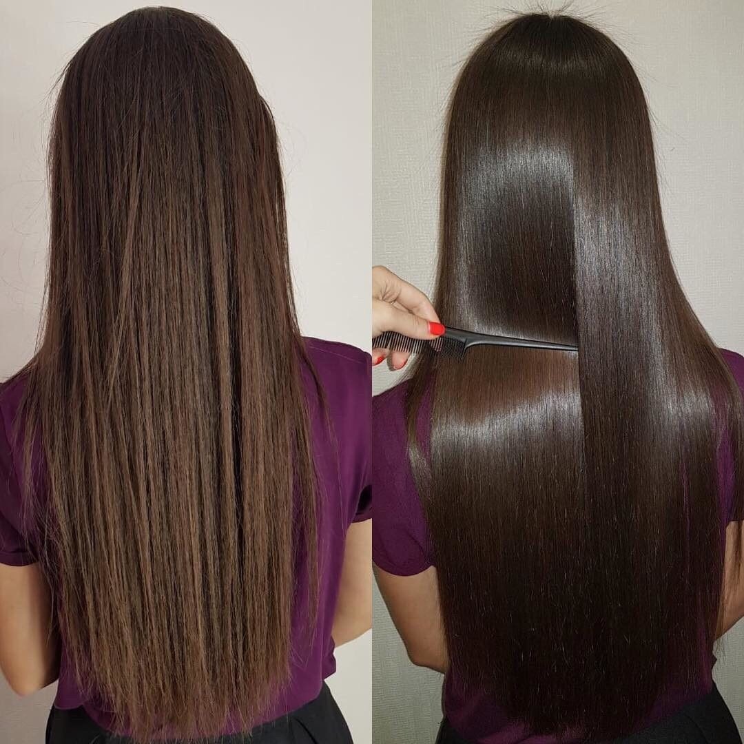 Ламинирование челки