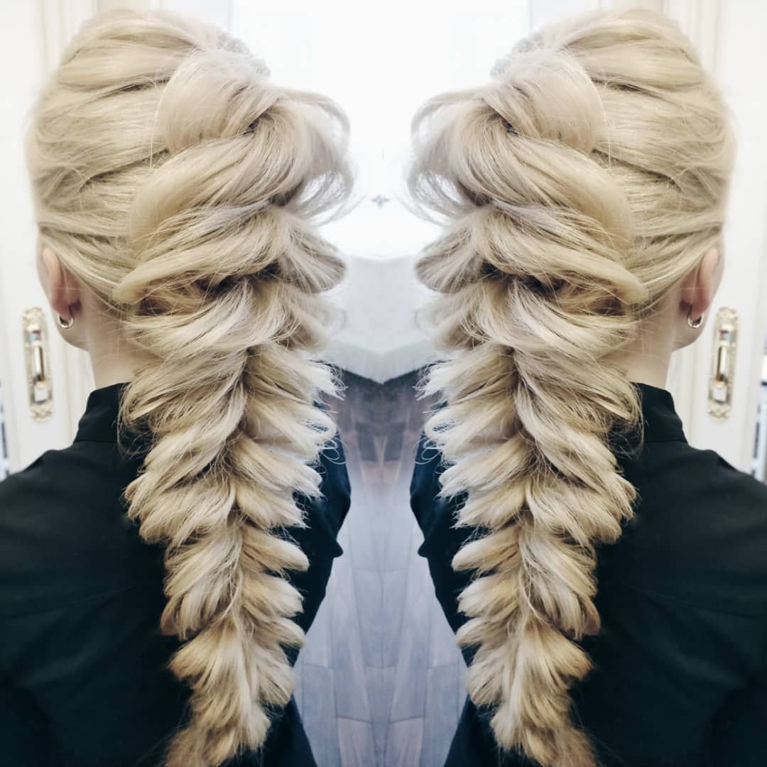 Объемная коса на резинках