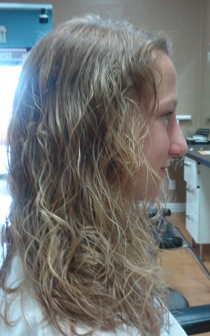 Пляжные Локоны на темные волосы