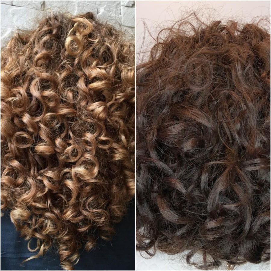 Спиральная хим завивка