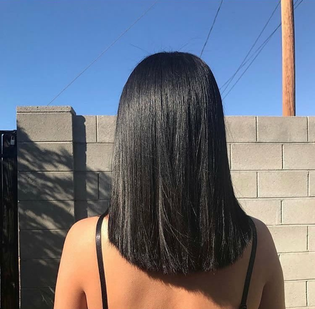 Ровные кончики волос