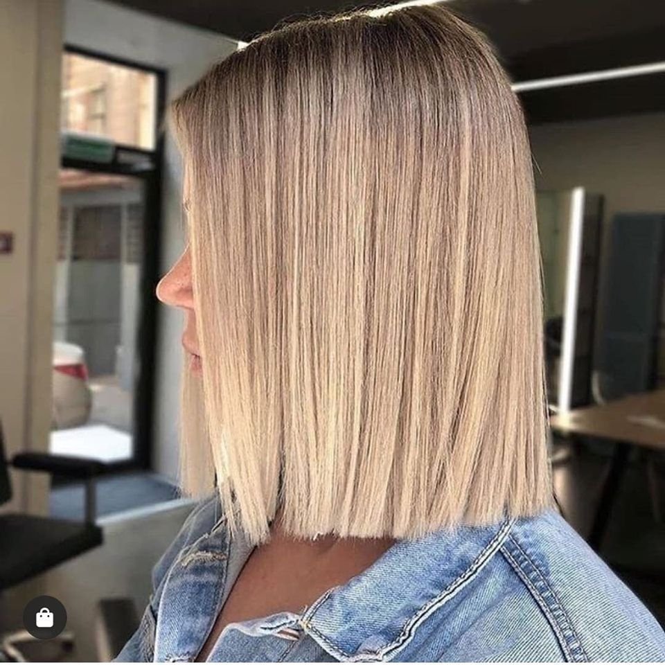 Стрижка ровный срез ниже плеч