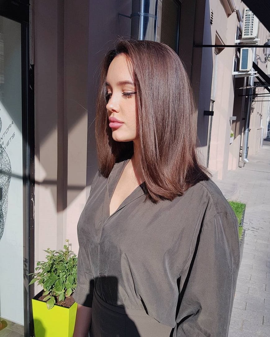 Стрижка каре ровный срез