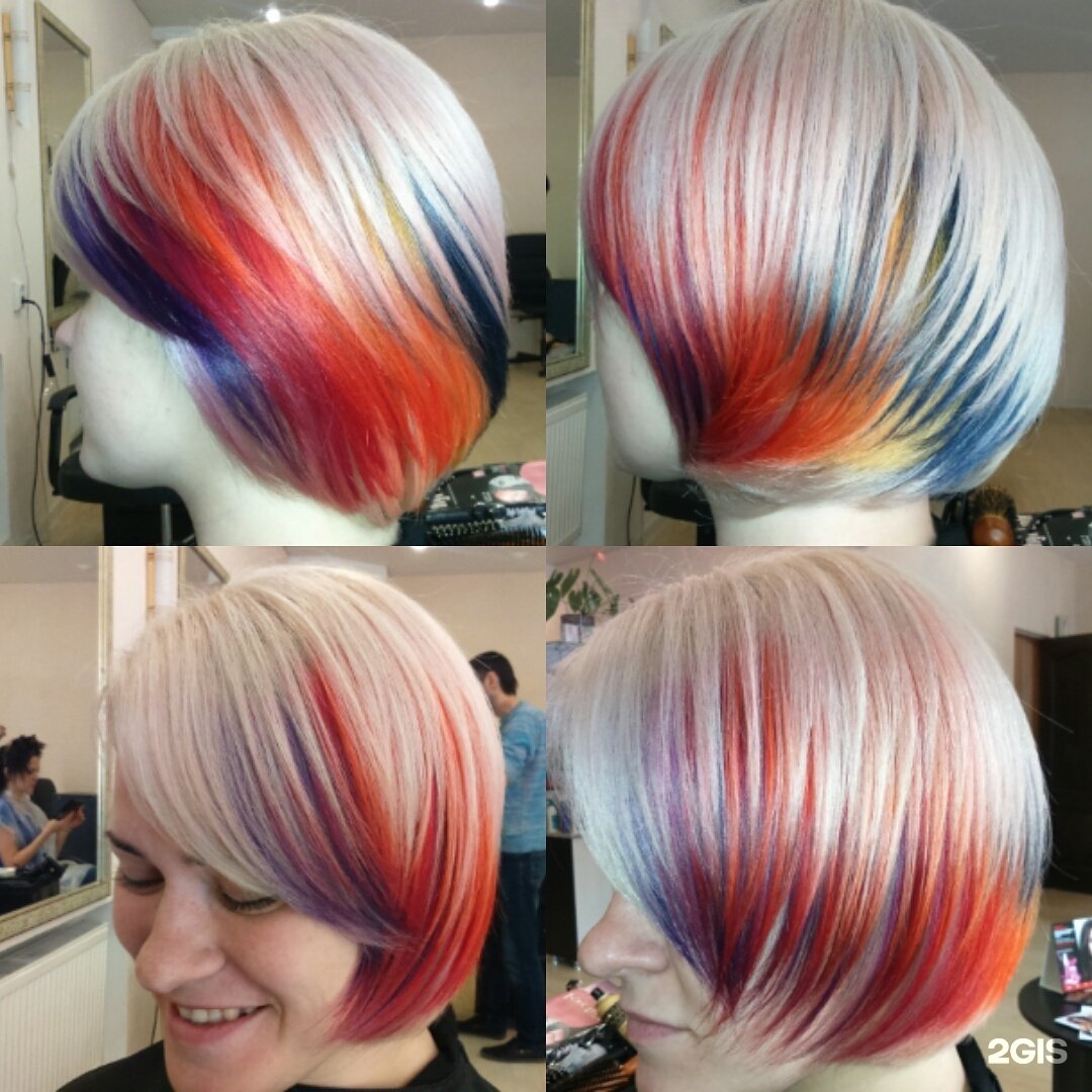 Мелирование полосками