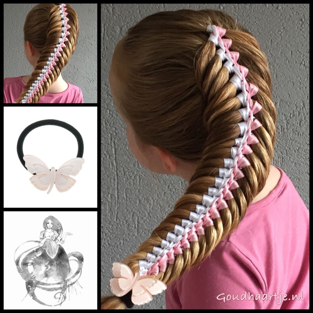 2 Косы рыбий хвост