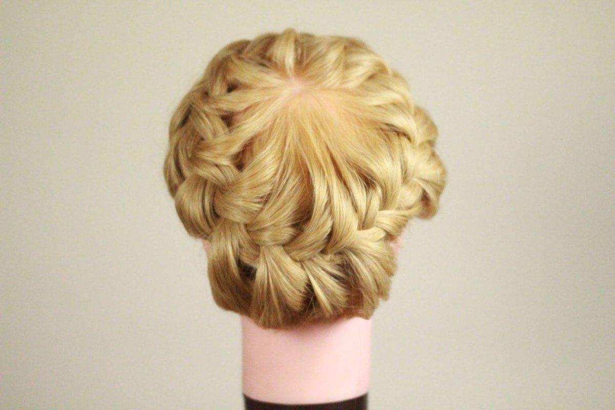 Прическа корзинка для девочки пошагово