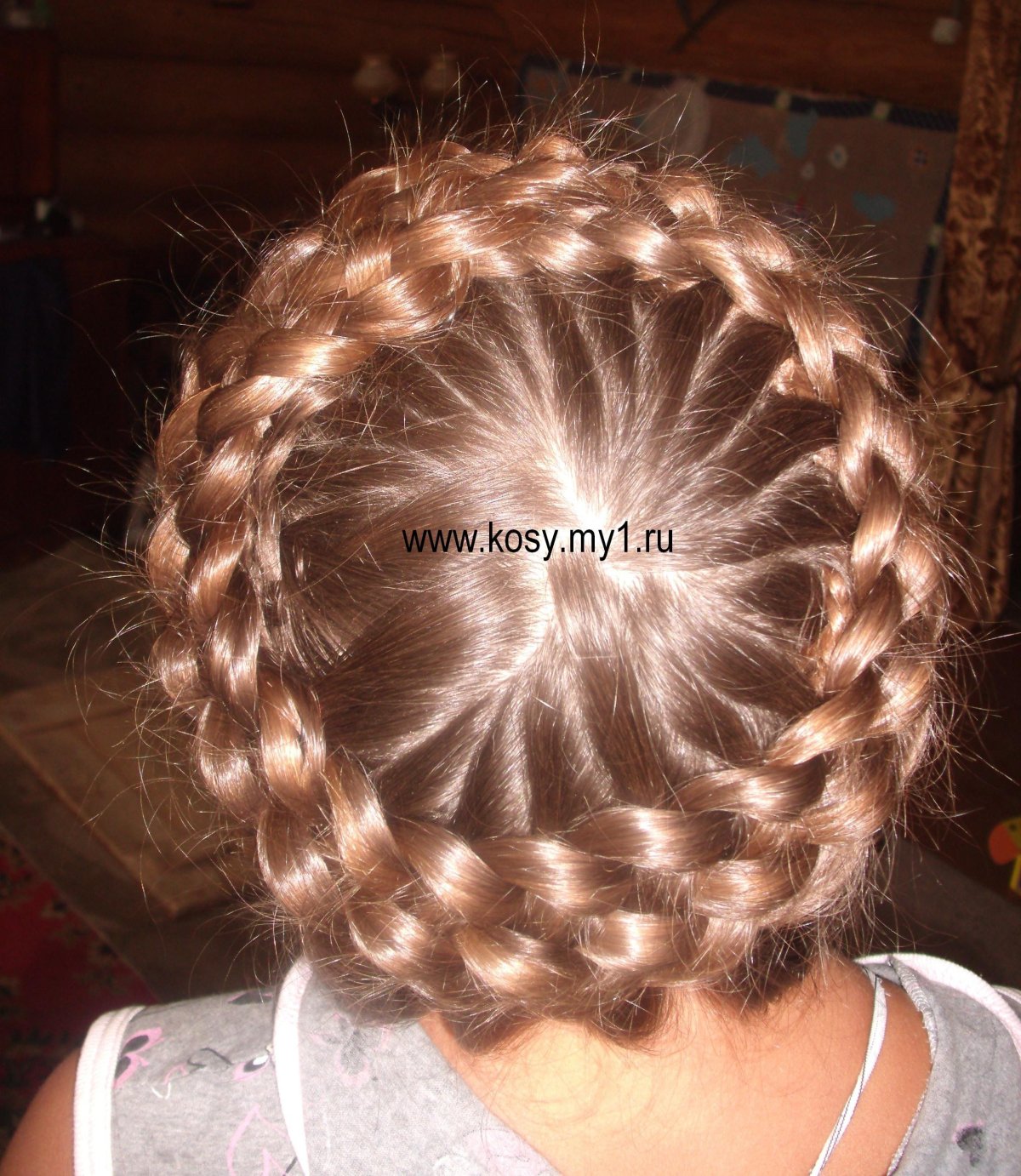 Корзинка из косичек