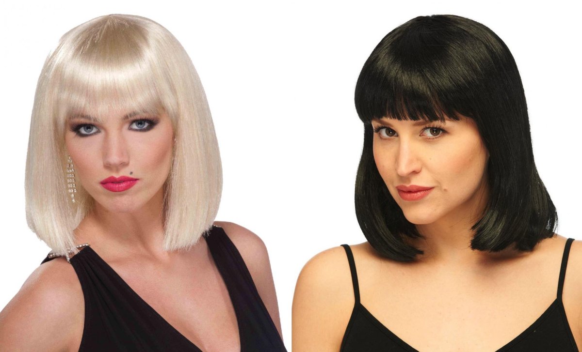 Чёлка полукругом с удлиненными боковыми прядями