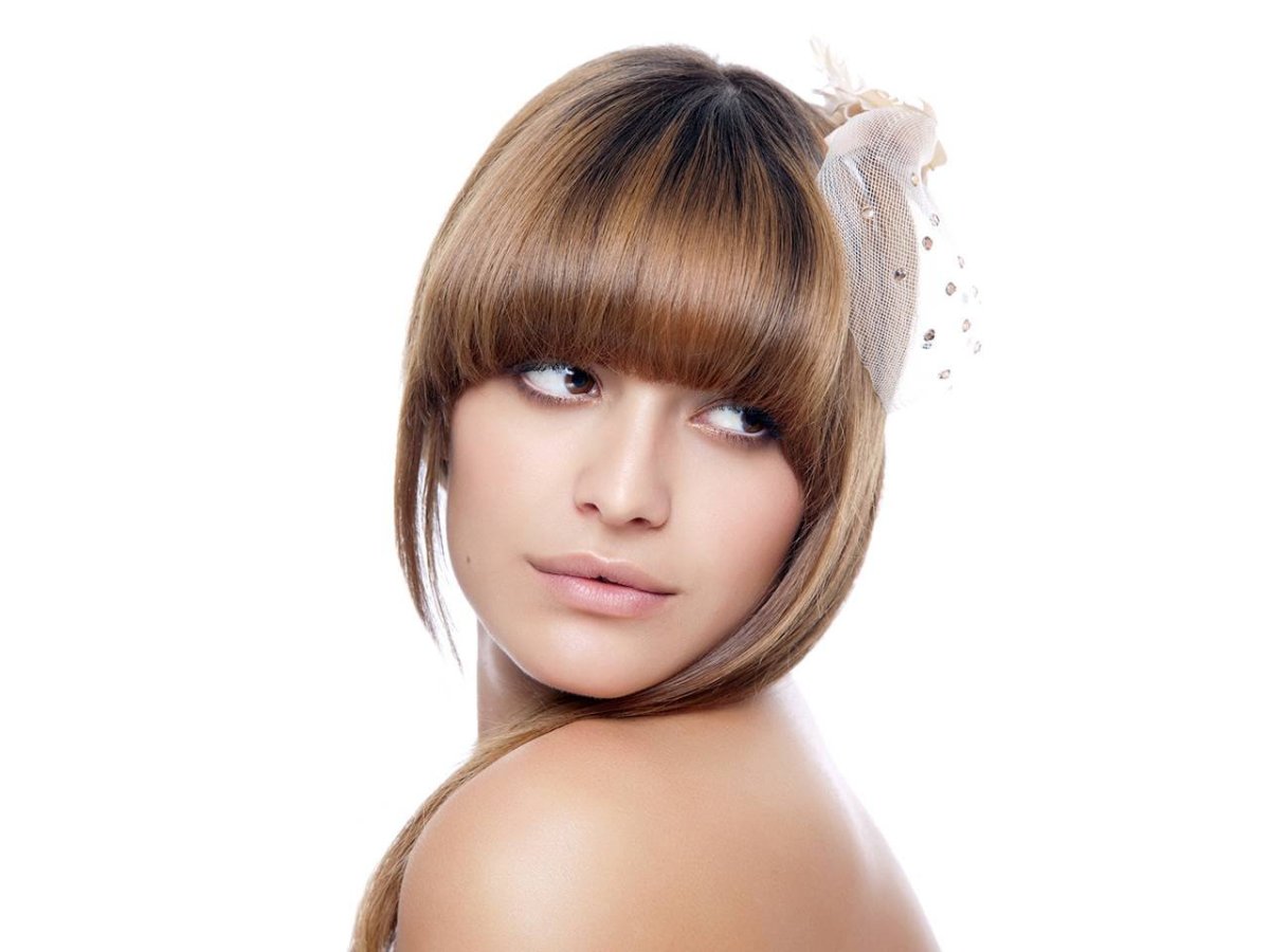 Челка аркой