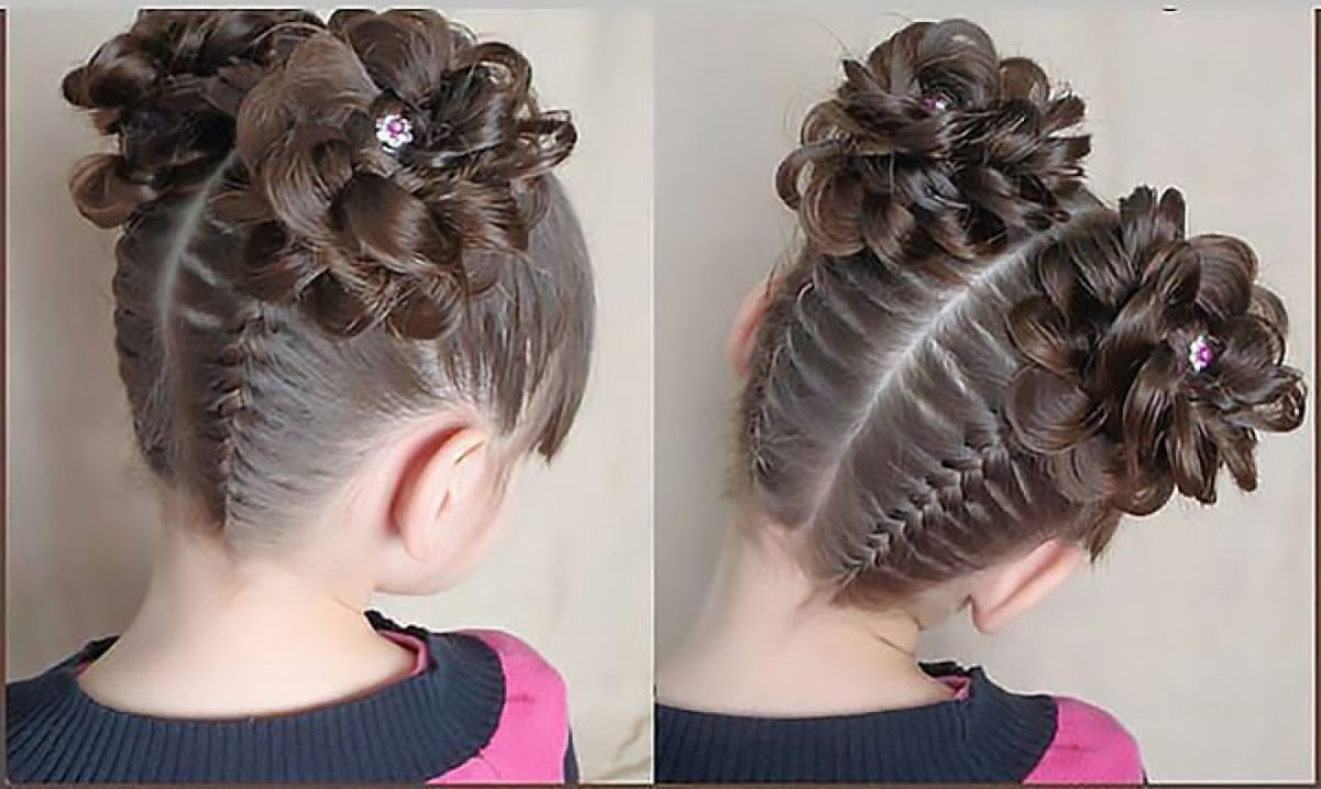 Прически с плетением для девочек