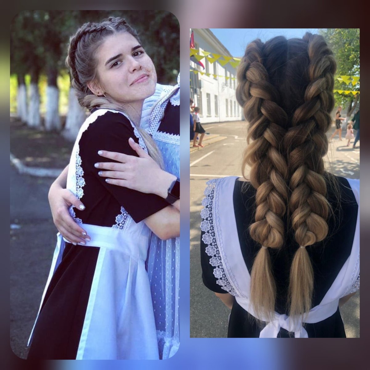 Французские косы на первое сентября