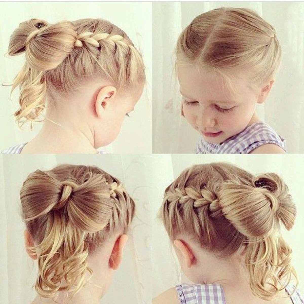 Поэтапные прически для девочек
