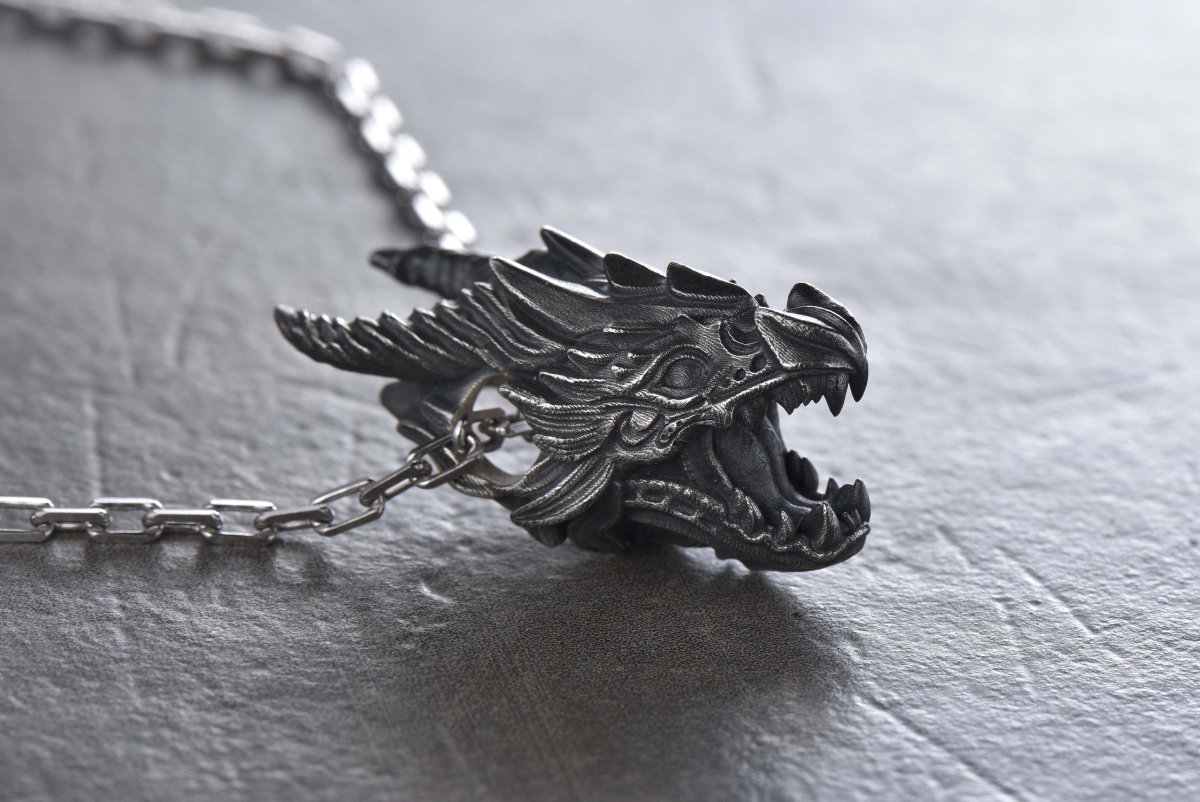 Кулон голова дракона