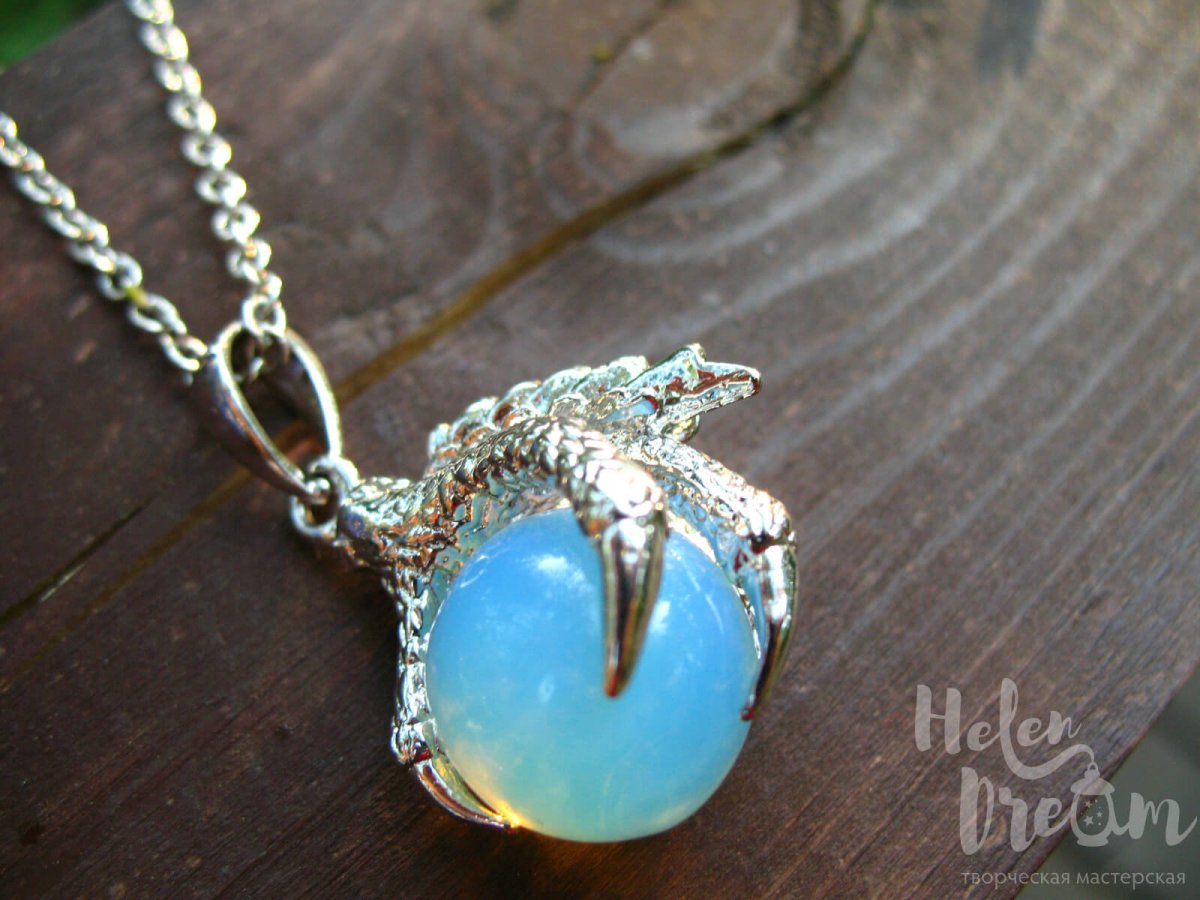 Platina подвеска из золота 585 пробы. Дракон