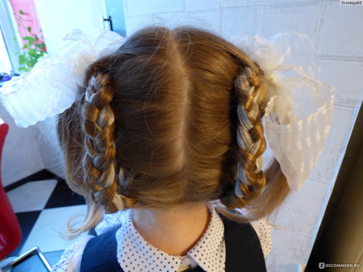 Баранка прическа для девочки