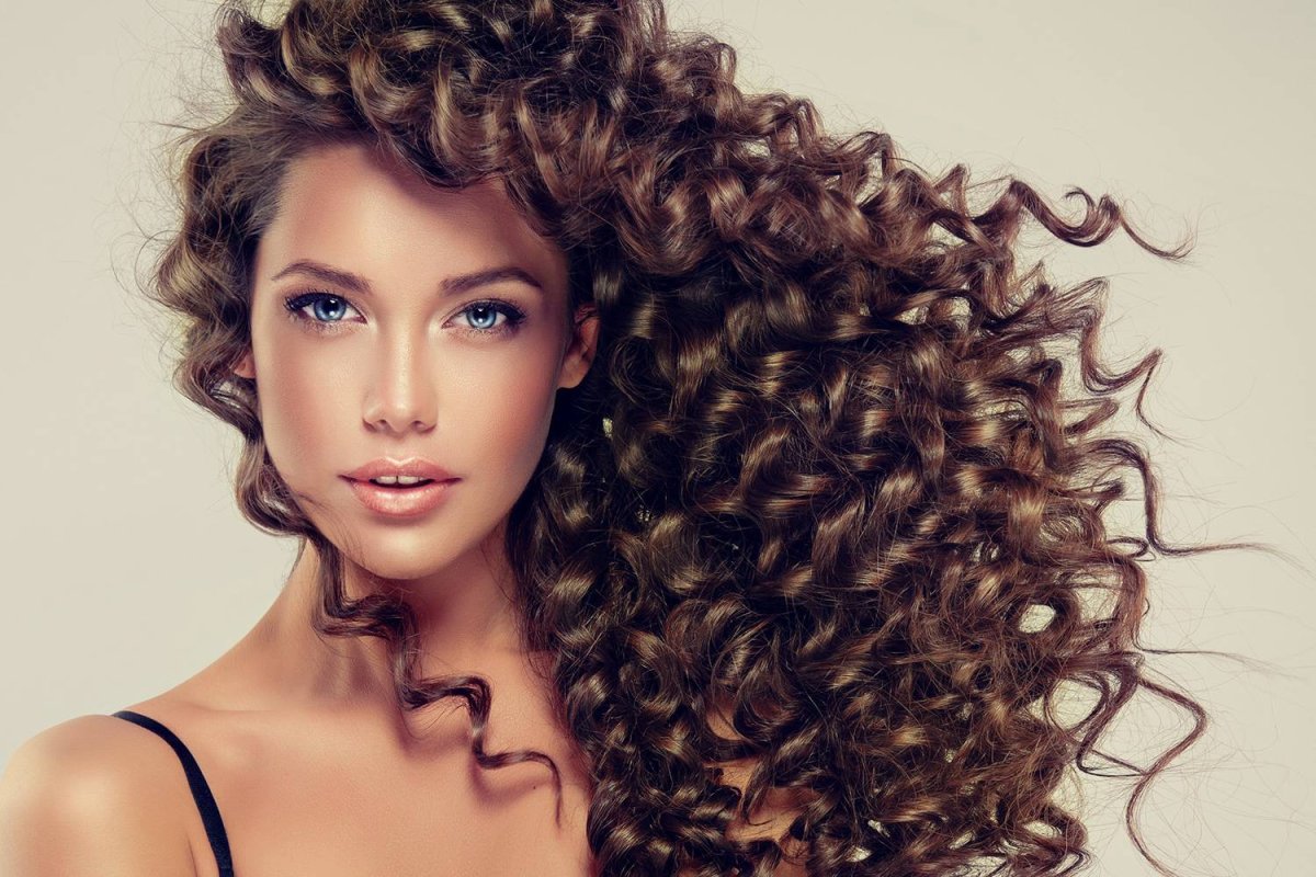 Прическа химическая завивка