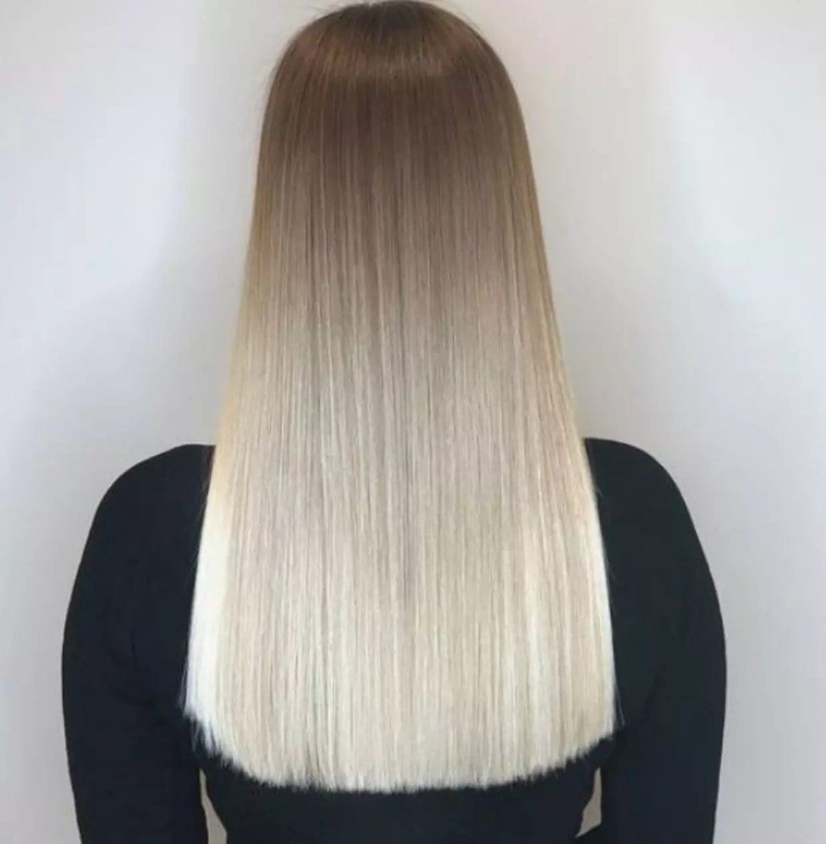 Ровный срез на длинные волосы