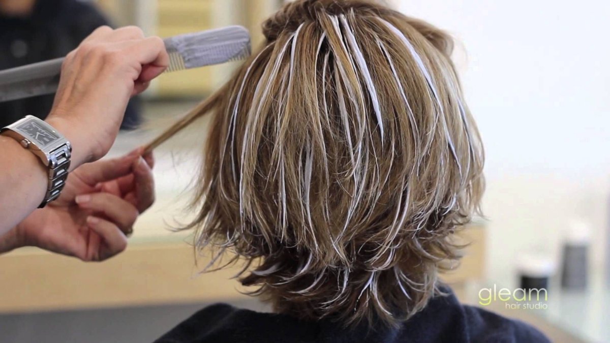 Красивое мелирование на русые волосы